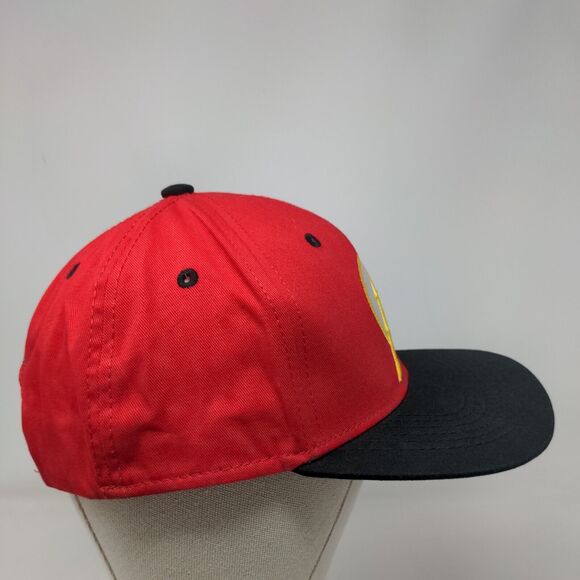The Flash Snapback Hat Red One Size Embroidered DC Comics Colorblock - Picture 4 of 7
